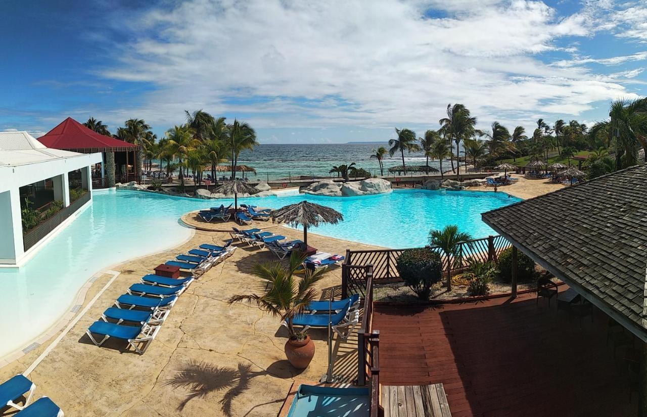 Studio Avec Grande Piscine, Plage Cannelle Caraibes Saint-Francois  Buitenkant foto